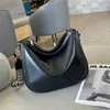 Tanned Vegetable Top Layer Cowhide Versatile Womens Bag Single Shoulder Crossbody Minimalist Zippered Dumpling Crescent Tooth Leather