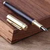 Ручки Majohn M7 Wood Fountain Pen с конвертером EF/f/Small Bent Nib ручной работы красивые деревянные писательские офис