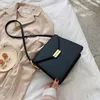 Sac à cordon vintage Color Color Square 2024 Fashion High Quality Pu Leather Women's Designer Handsbag Lock Bashing Armar