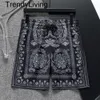 New Summer Mens Designer Medusa Barocco Silk Shorts Printed Swim Shorts Jersey Black Swimwear Men Half Pants Man Short Oversized Shorts Swimming short