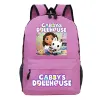Tassen Cartoon Gabby Dollhouse Backpack Boys Girls Children Studenten Back to School Mochila Book Bags Tieners Schouder Russack