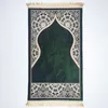 70x110 cm arabo in stile musulmano tappeto di preghiera del soggiorno decorazione camera da letto moquette islamica con nappe qibla tappetino per porta di preghiera turca 240403