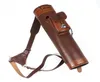 Tradicional traseiro traseiro triturador de couro arco de seta de seta com bolsa grande tiras feitas à mão Bolsa de cinto Brown9273443