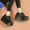 Casual skor 9cm sexig kil hög klackar sommarstjärna graffiti kvinnor på plattform punk gotisk lolita mary jean vår