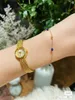 Copper 24K Gold Plated 2024 Design Women Se Japanese Luxury Retro Small Dial High Quality Waterproof 240419