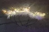 LED Fluffy Feather Antlers Headband Christmas Glowing Light Up Flashing Deer Ears Hairband Costume Fancy Cosplay Party Decor with 2110179