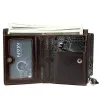 Sac à main portefeuille masculin MVA authentique sac à main en cuir Slim / mini portefeuille mâle sac à argent portant en cuir pour le portefeuille de cartes 6046
