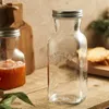 Storage Bottles Creative Clear Glass Moisture Resistant Sealed Jar Household Food Grade Juice Drink Bottle Home Decoration