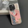 Mobiele telefoons Luxury plating glanzende cartoon strippaar telefoonhoes voor iPhone 15PromAx 15Pro 15 14Pro 14 13Pro 13 12Pro 12 Pro Max Back Cover J240418