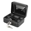 Proteable Key Safe Box Key Locker Mini Steel Piggy Bank Safety Box Storage Hidden Money Coin Cash Smycken med låda Carry Box 240408