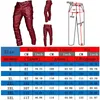 Mens Leather Motorcycle Pants with Cargo Pockets Black PU Pants No Belt Men Trousers Big Size S-5XL 240409