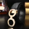 Klassieke luxe designer riem mannen cintura uomo mode echte lederen lederen zwarte riemen voor vrouwen tailleband big gouden buckle hoogwaardige casual zakelijke band