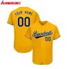 Персонализированная бейсбольная уличная одежда индивидуальная рубашка для бейсбольной рубашки DIY Ваше название Настройка майки с сублимацией 240412