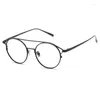 Sunglasses Frames Retro Blue Light Computer Glasses Round Vintage Men Women Clear Frame Unisex Metal Vision Care Eyeglasses S8880