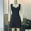 Vestidos casuais básicos femininos esvaziavam o vestido de suspensa de renda nova y girl sem costas mulheres su3119 230130 entrega de gotas de vestuário feminino dhl45