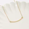 Nouveau collier de sourire en acier inoxydable populaire pour les femmes cadeaux