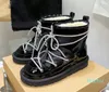 Kadın Kar Botları Sonbahar Kış Moda Yün Avustralya Tasarımcısı Kadın Çıkarılabilir Çift Amaçlı Ayakkabılar