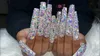 SS3SS16 1440pcs Clear Crystal AB Gold 3D Non Filebback Nail Art Decorations Decorations Shoes Dancing Decoration 240418