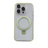 Écouteur de téléphone debout transparent de luxe pour iPhone 15 14 13 12 11 Pro Max 15 Plus pour la couverture des étuis à anneaux magnétiques
