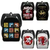 Rucksäcke Kampfkunst Judo Jujitsu Karate Do Kendo Taekwondo Kanji Bushido Rucksack Kinder Schultaschen für Teenager Rucksack Bookbag