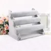 Bolsas de jóias 1 PCS Bracelets Display Stand Organizer Grey Velvet 3 Nível