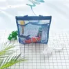 Bolsas de cosméticos 1pc de grande capacidade para banheiros acessórios de banho de banho de lavagem de bolsas de malha multifuncional Multifunction Casa de empurramento