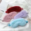 Maschera peluche peluche e peluche Maschera semplice Cover ombretto a colori solidi SATINA SEGUE Anti-Fatica di viaggio Anti-Fatica a casa Beso