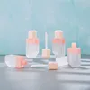 Bouteilles de rangement 5 ml de crème glacée vide rechargeable à lèvres brillant bouteille de bricolage de bricolage