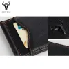 Кошельки Mingclan Slim Brand Men Women Money Clip маленький кошелек подлинный кожа