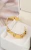 New Real Gold Plated Brand Bracelets Bangle Button Cuff Letter Fashion New For women for girl6568660