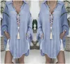 Women's Blouses Fashion Style Independent Stand Shirt Plus Size Sun Protection Cardigan Button Loose Long Sleeve Casual Top