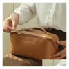 Cosmetic Bags Handle Large Capacity Travel Bag Waterproof Pu Leather Makeup Zipper Pouch For Women Girl Drop Delivery Health Beauty Ca Otpjq