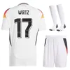 Juvenos Men National Team 13 Muller Soccer Jerseys 21 Gundogan 18 Mittelstadt 7 Hvertz 17 Wirtz Fullkrug Tah Rudiger Ter Stegen 24-25 Euro Cup Camiseta de fútbol Kits Deguo