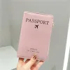 Innehavare koreansk version av fashionabla RFID -passväska fast färg Söt blixtlås Kortpåse Airticket Antimagnetic Pu Passport Holder