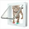 Cat Carriers Pet Dog Door 4 Way Flap Plastic Gate For Puppy Dogs Small Kit Doors