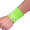 Wrist Support Wristband With Zipper Wallet Multi-colors Coin Keys Storage Sweatband For Men Women Running Drop