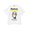 Fashion Trends top human made Brand Men's Women's T-Shirts Cartoon Tiger Flying Duck Panda Slub Cotton Short Sleeved tees