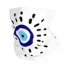 Bandanas Evil Eye Print Bandana Neck Gaiter UV Protection Face Cover Cover Men Women Tubo de diadema Balaclava