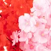Flores decorativas Simulación de flores artificiales Cinco cerezo de cerezo Bouquet Home Wedding Decle