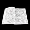 Est 190 Seiten Tattoo Buch Dragon Claws Muster Vorlagen Design Manuskript für Körperkünstlerzubehör Vorräte 240418