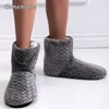 Kapcia Comemore zimowe bawełniane pluszowe przeciw poślizg puszysty ciepły, ciepły szkielet czarne buty żeńskie buty rozmyte buty 2024 Domowe kobiety