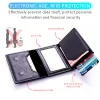 Holders Rfid Carbon Fiber Credit Card Holder Wallet for Apple Airtag Men Bank Cardholder Case Rfid Slim Airtag Slide Air Tag Wallet 2023