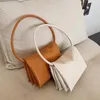 Shoulder Bags 2024 Niche Set Macaron Color Underarm Handbag Soft Multi-Layer File Holder Fashion Baguette Bag Wholesale Women Handbags