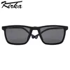 Kirka Tr90 Clip-on Sunglasses For Kids Couleur solide Glêmes de soleil magnétique Lunettes polarisées Polarized Brand Brand Design 240412