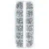 3000pcs une boîte nail art plate arrière cristal 15 mm 20 mm diamants de la manucure de la stratégie de la stratégie 3d décoration 240418