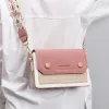 Taschen Mode Frauen Umhängetasche mit breiten Gurt Damen 2023 PU Leder Crossbody -Geldbörsen Luxus Handtaschen Nähfaden Crossbody Tasche nähen