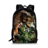 Bags Dinosaur Tyrannosaurus Backpack for Boys Teenagers School Backpacks Men Travel Package Students Book Bags Kids 16in School Bag