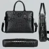 Rucksäcke echter Alligator Leder -Herrenbeutel Leder Highend Business Computer Bag Herren -Tasche Herren Aktentasche