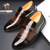 Dress Shoes Slipon Synthetic Leather Black For Men Elegant Wedding Boyfriend Man Sneakers Sports Offers Loafersy