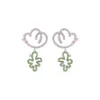 Designer Graffiti -Serie Cloud Ohrringe weibliche Minderheit Design Sinn hoher Earstuds 925 Silbernadelschmuck W3by